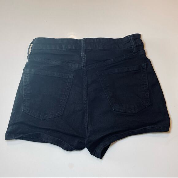 WILD FABLE 90S RETRO HIGH RISE DENIM JEAN SHORTS BLACK MEDIUM 6 / 28 - Picture 2 of 6